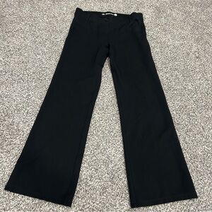 Betabrand Pants Womens L Pull Down Black Flare Dress Yoga Work Stretch Office